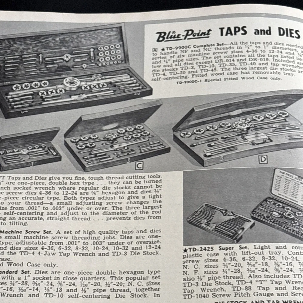 Vintage 1958 Snap-on Tools Catalog W Tool Equipment Kenosha Wisconsin